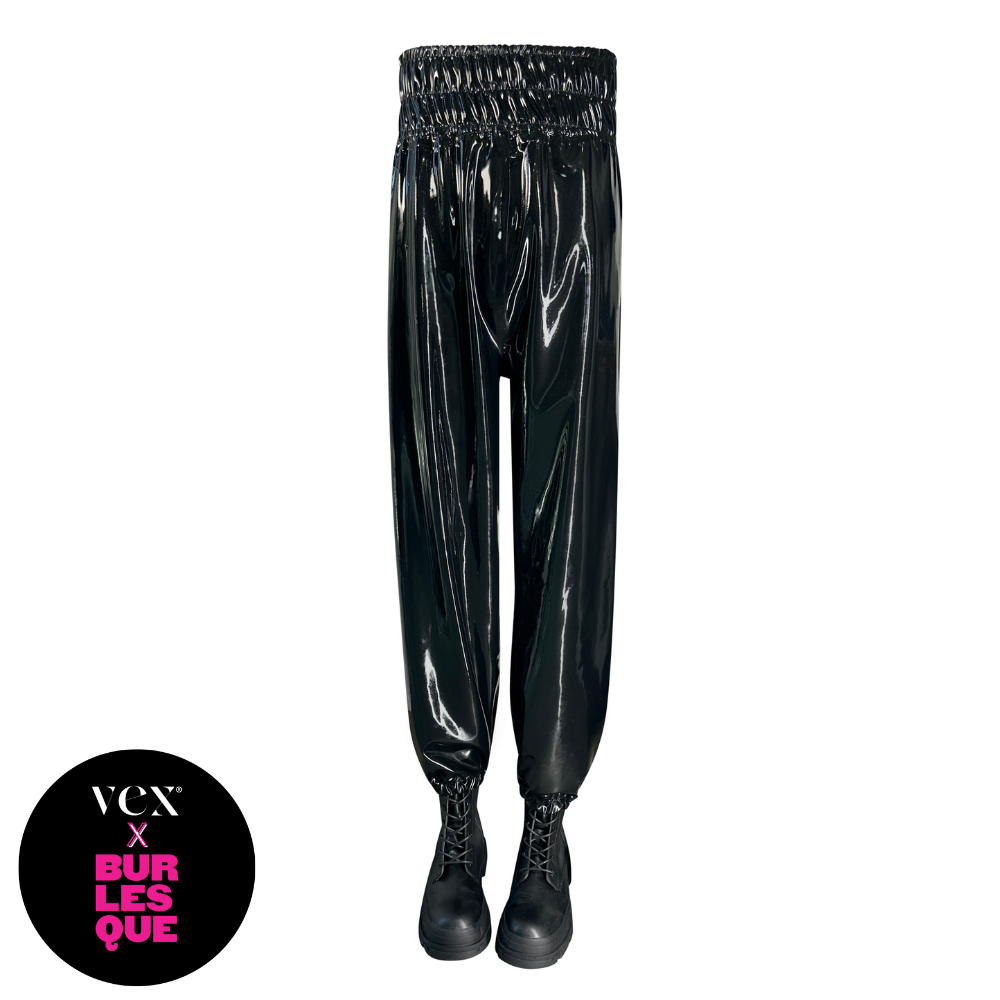 Vex Clothing Burlesque Joggers Handmade Latex Pants Vex X Burlesque Collaboration Vex Latex