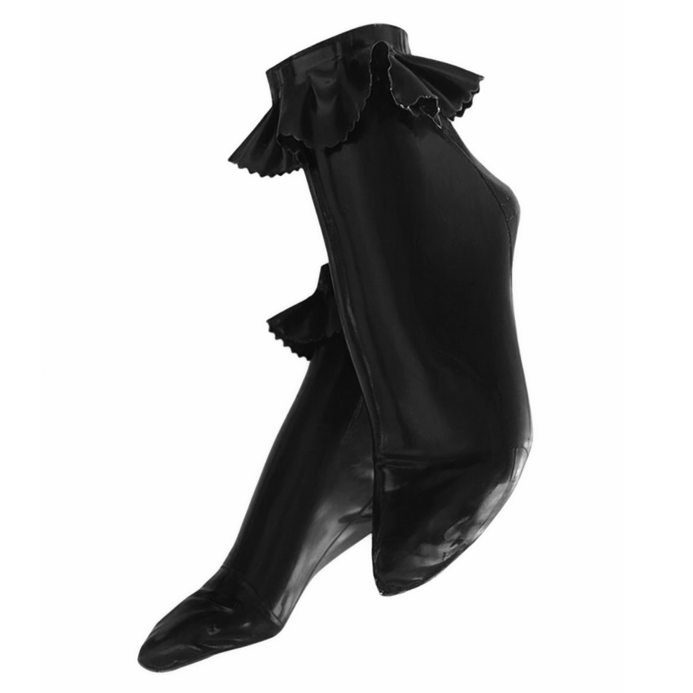 Ruffle Socks Womens - Vex Inc. | Latex Clothing