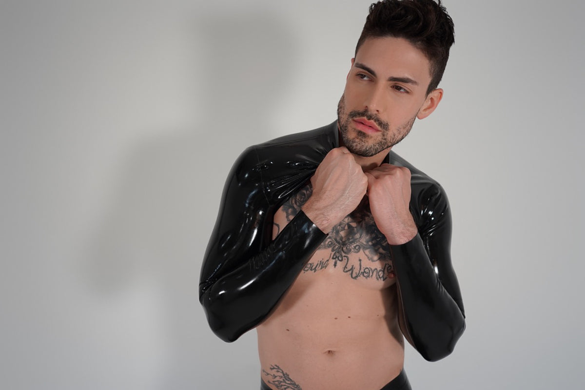 Mens Ultra Crop Jacket mens - Vex Inc. | Latex Clothing