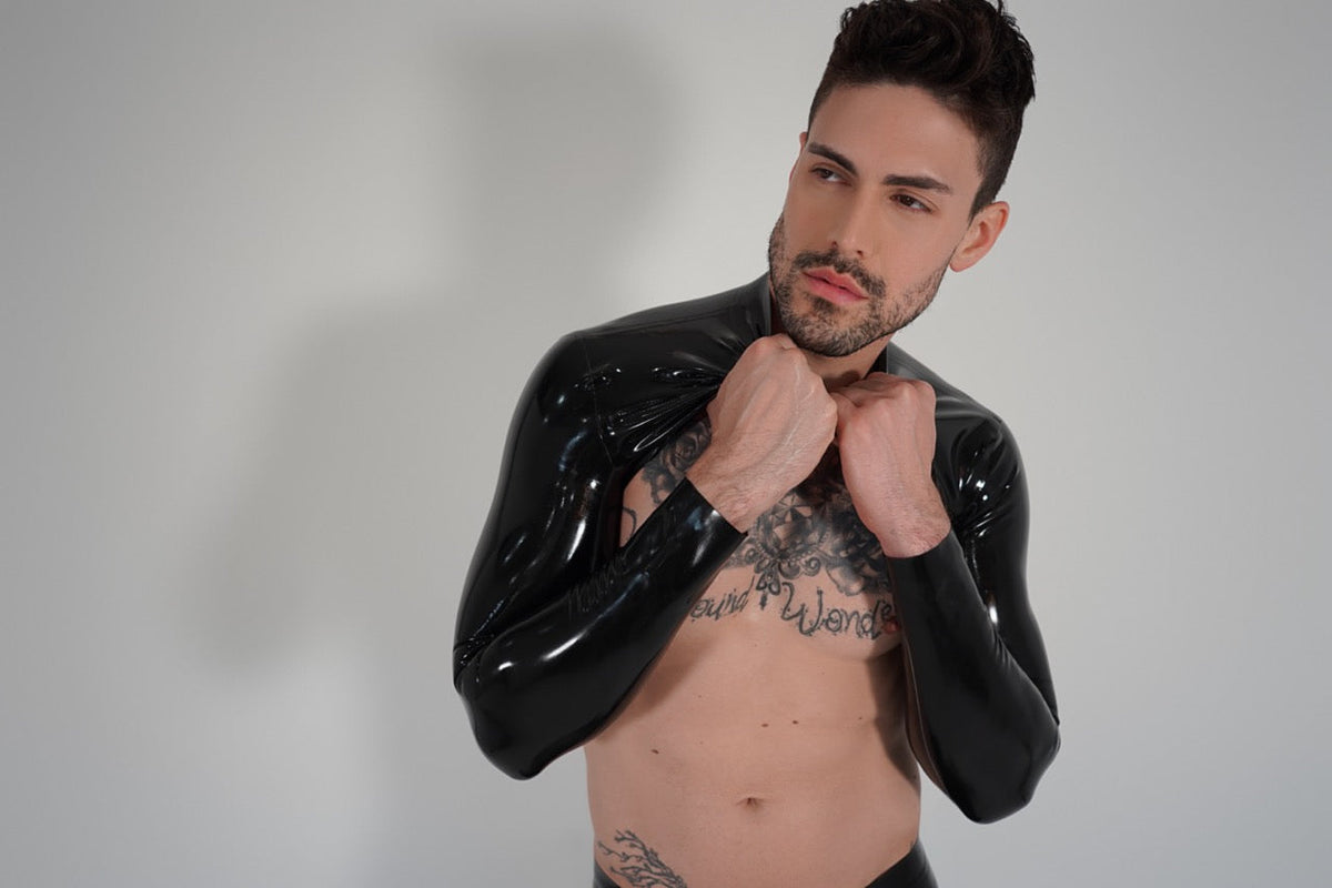 Mens Ultra Crop Jacket READY TO SHIP mens - Vex Inc. | Latex Clothing