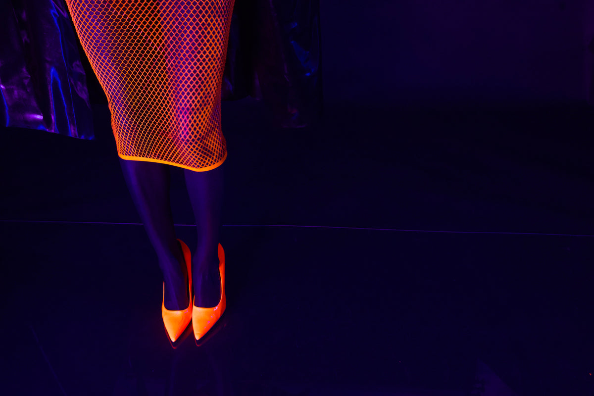 Fishnet Pencil Skirt READY TO SHIP Womens - Vex Inc. | Latex Clothing