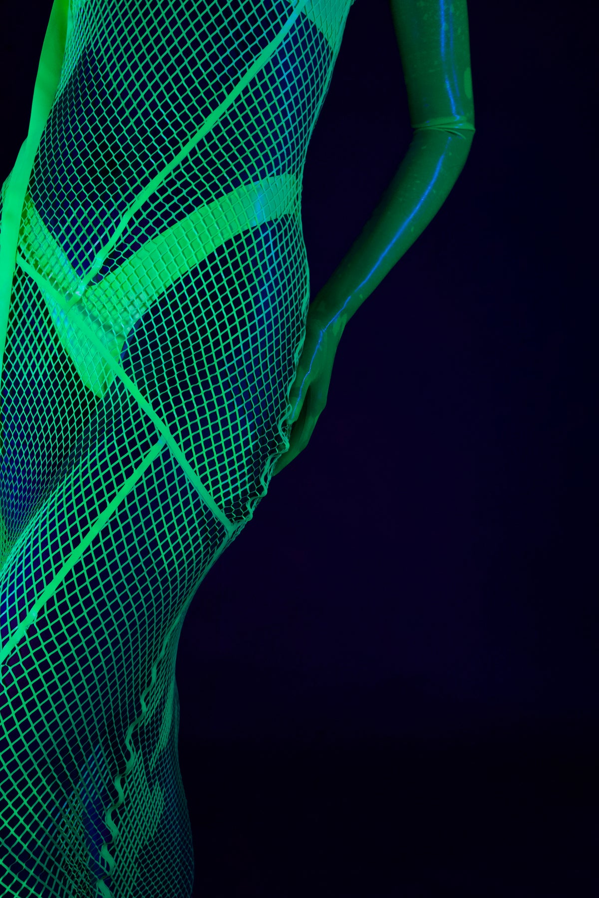 Stellar Fishnet Maxi Dress - Vex Inc. | Latex Clothing