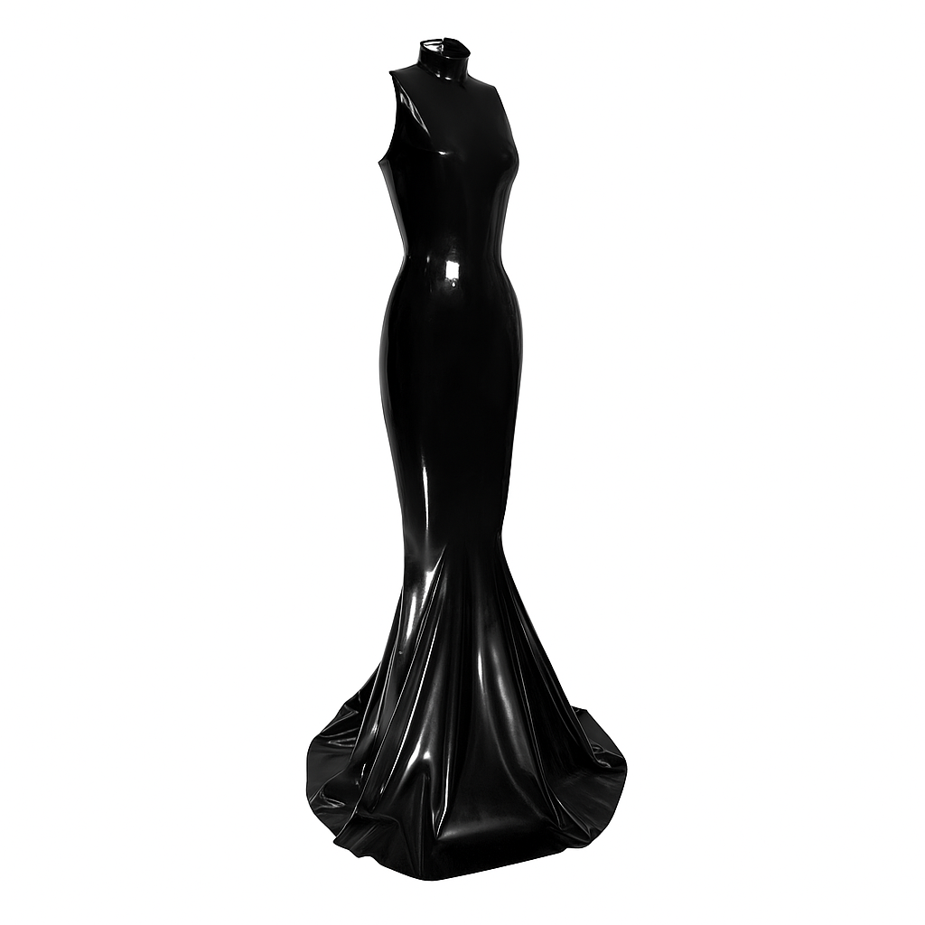 luxury latex dress Latex Derriere Gown – Handmade Luxury Fashion