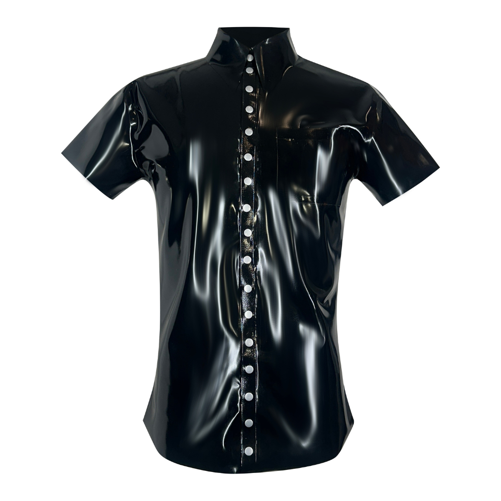Vex Clothing Latex Dress Shirt - Handmade in California with .50mm Latex from England Vex Clothing Latex Dress Shirt - Handmade in California with .50mm Latex from England
