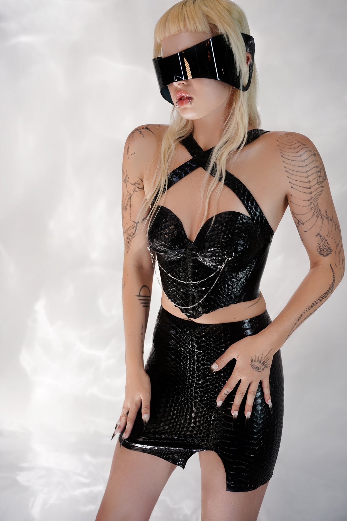Fer-De-Lance Bustier Tops - Vex Inc. | Latex Clothing