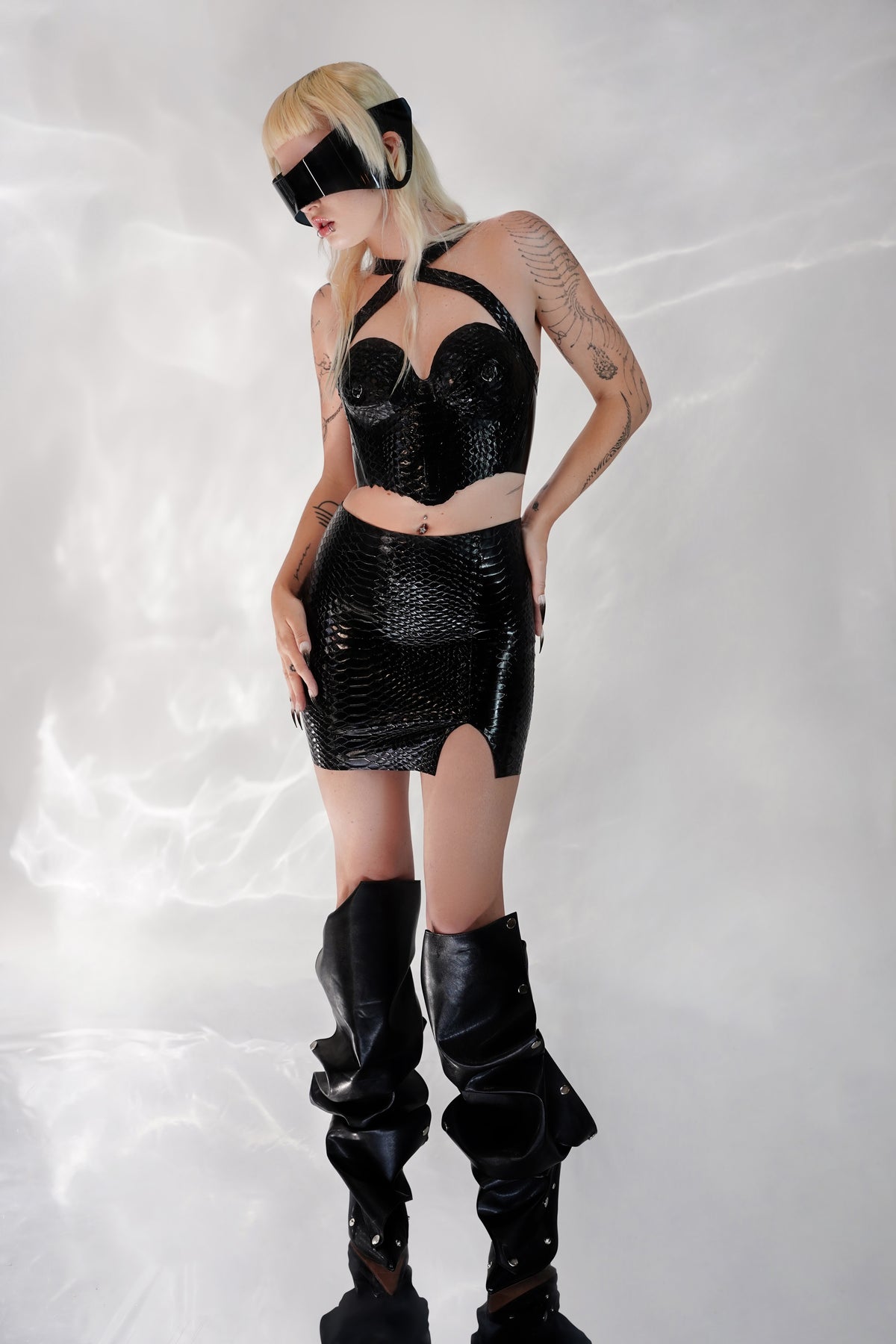 Fer-De-Lance Bustier Tops - Vex Inc. | Latex Clothing
