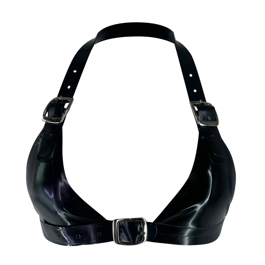Halter Buckle Bra Lingerie - Vex Inc. | Latex Clothing