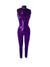 Front Zip Sleeveless Catsuit READY TO SHIP Small / Transparent Purple Womens - Vex Inc. | Latex Clothing