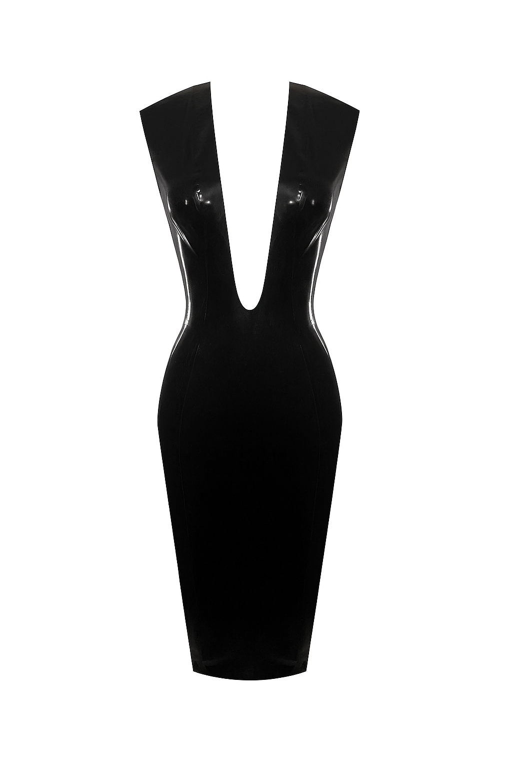 Plunge Dress Womens - Vex Inc. | Latex Clothing