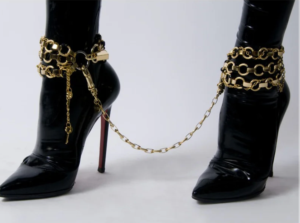 Interlock Ankle Cuffs READY TO SHIP Womens - Vex Inc. | Latex Clothing