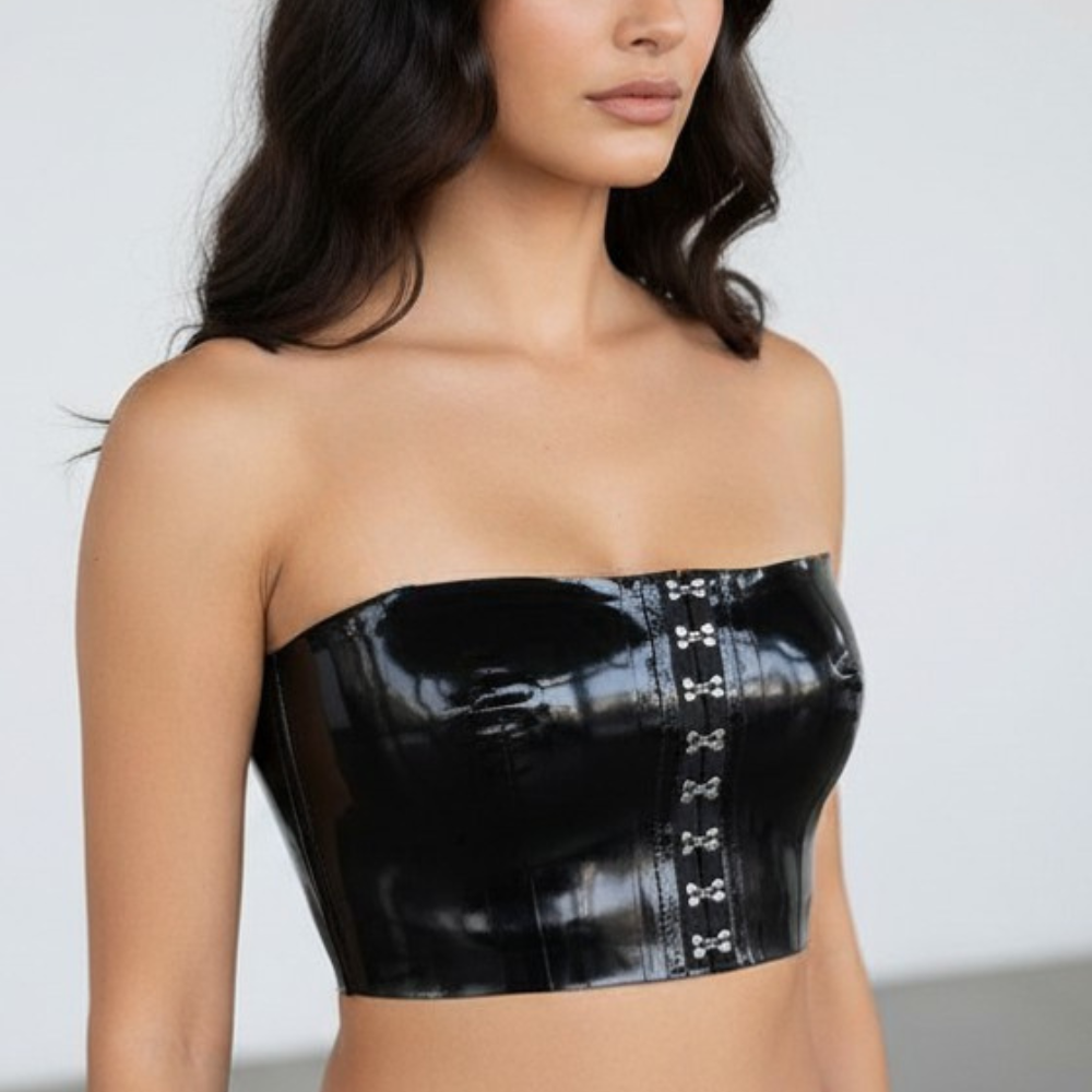Vex Clothing Clip Tube Top | Handmade Latex Fashion Statement