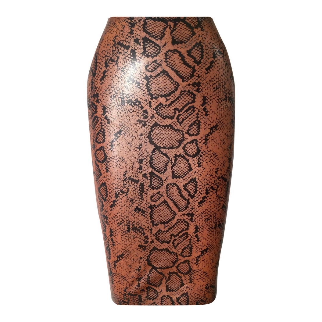 Print Pencil Skirt READY TO SHIP Womens - Vex Inc. | Latex Clothing