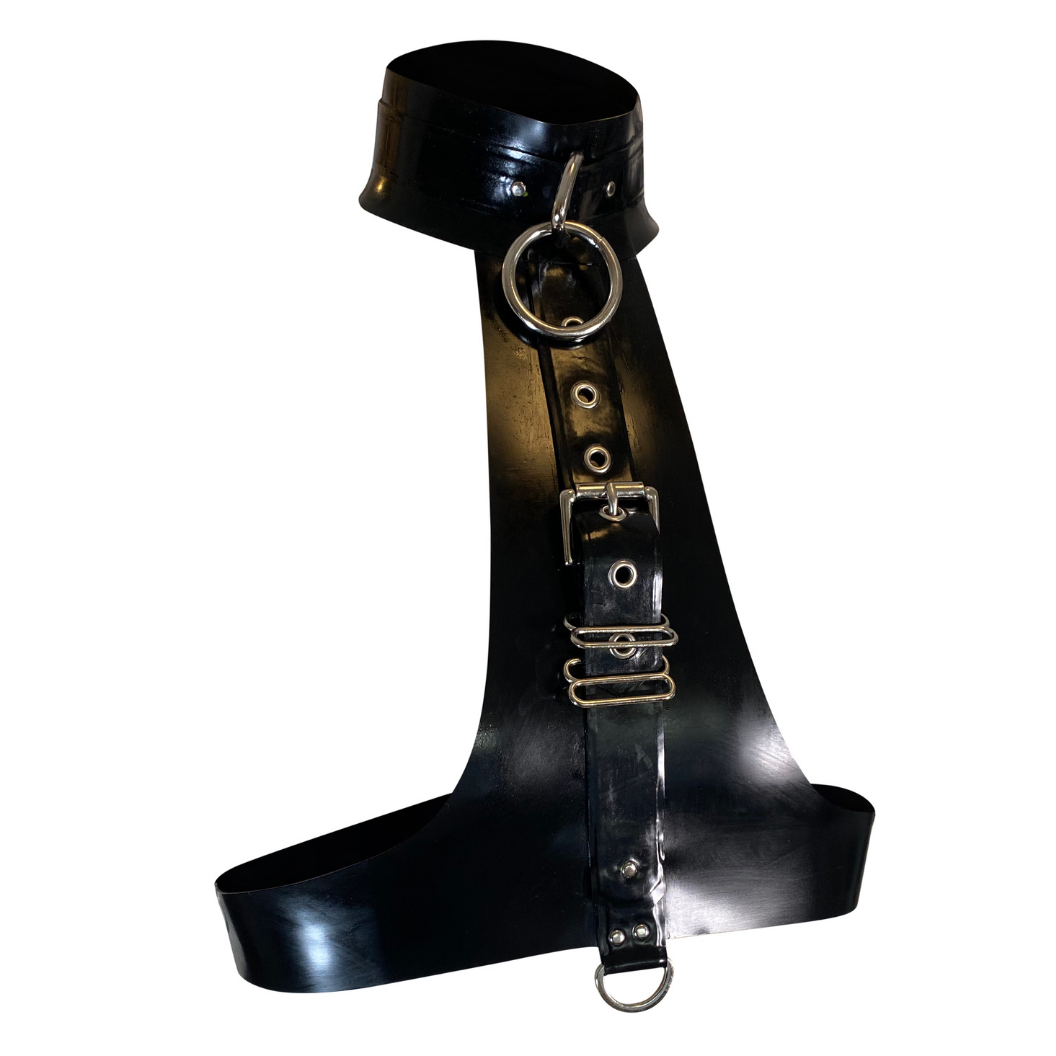 UNBRANDED Latex and Metal Body Harness OS MagLock Body Harness – LATEX FOREVER main image 4