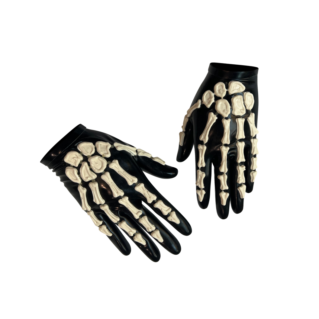 Skeleton Cropped Gloves Womens - Vex Inc. | Latex Clothing