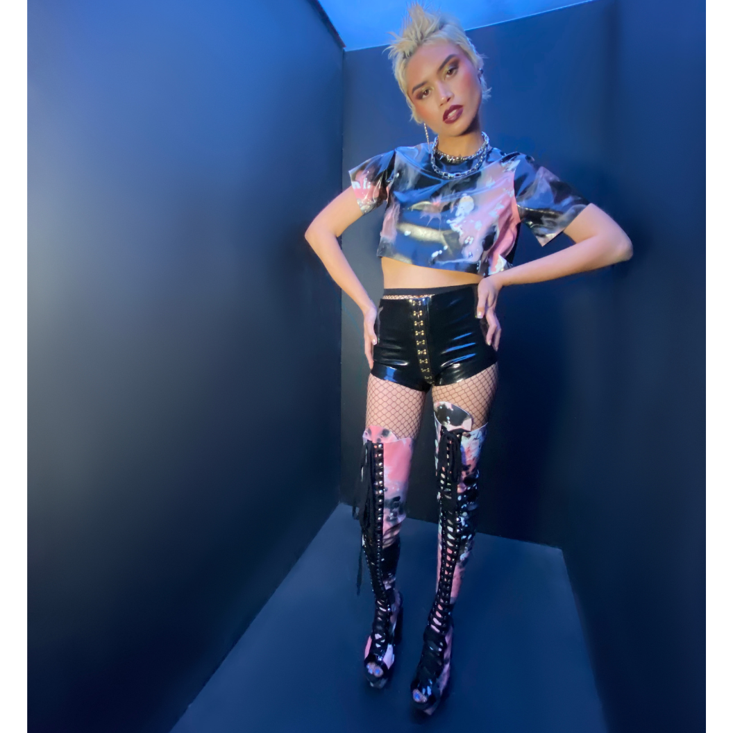 Riot Shorts Apparel &amp; Accessories - Vex Inc. | Latex Clothing