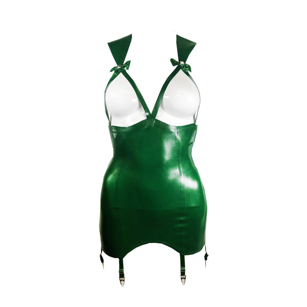 Rubber Basque Latex Basque – Studded Open-Bust | Vex Clothing - Vex Latex