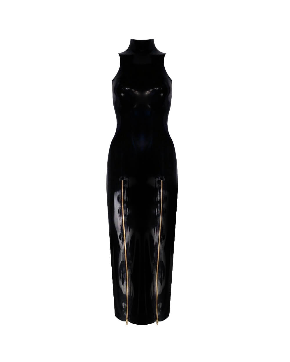 Buy Versace Medusa Latex Midi Dress 'Black' - 1005490 1A02569 1B000