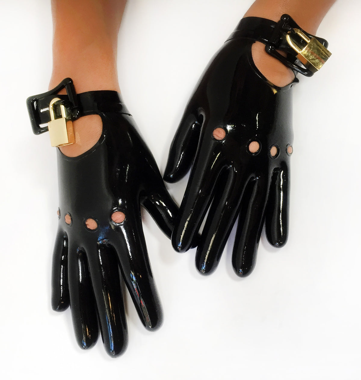 Moto Handcuff Gloves Womens - Vex Inc. | Latex Clothing