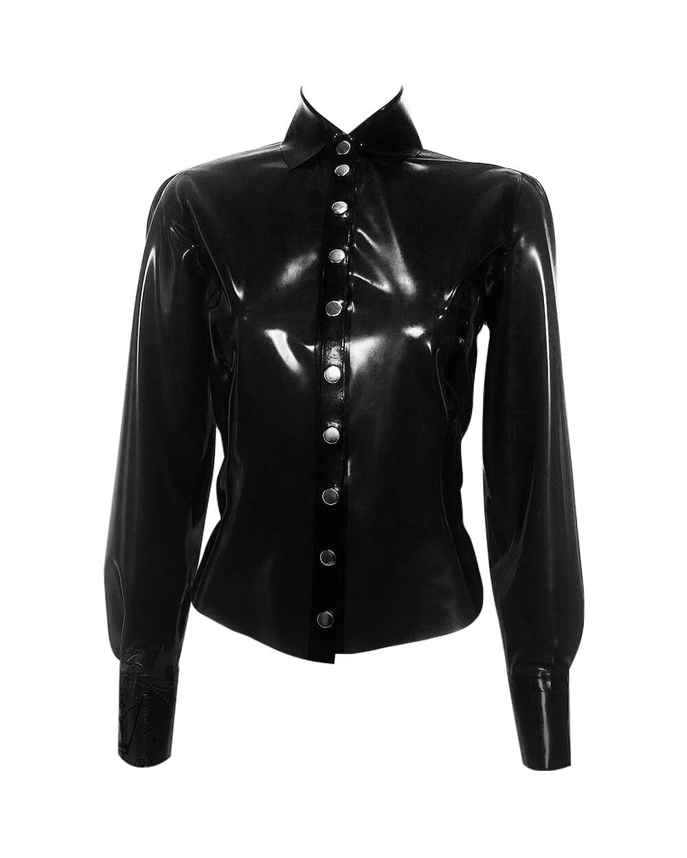Latex Dress Shirt – Spread-Collar