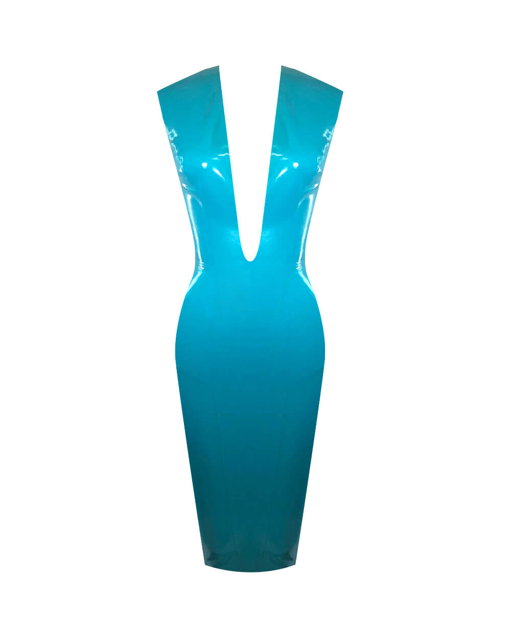 Plunge Dress Womens - Vex Inc. | Latex Clothing