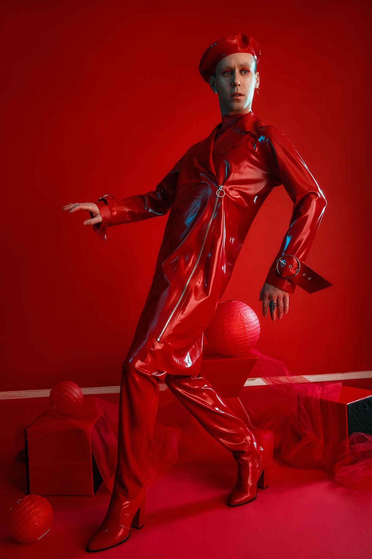 Latex Beret Womens - Vex Inc. | Latex Clothing