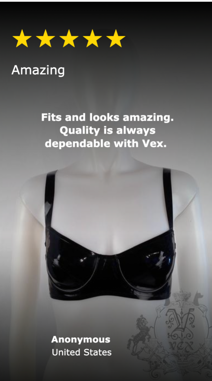 Latex Womens Bra With Side Top Support Full Breasts Bra Underwear