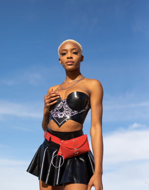 Deco Skirt READY TO SHIP  Womens - Vex Inc. | Latex Clothing