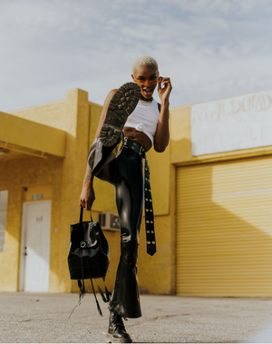 Latex bell 2025 bottom pants