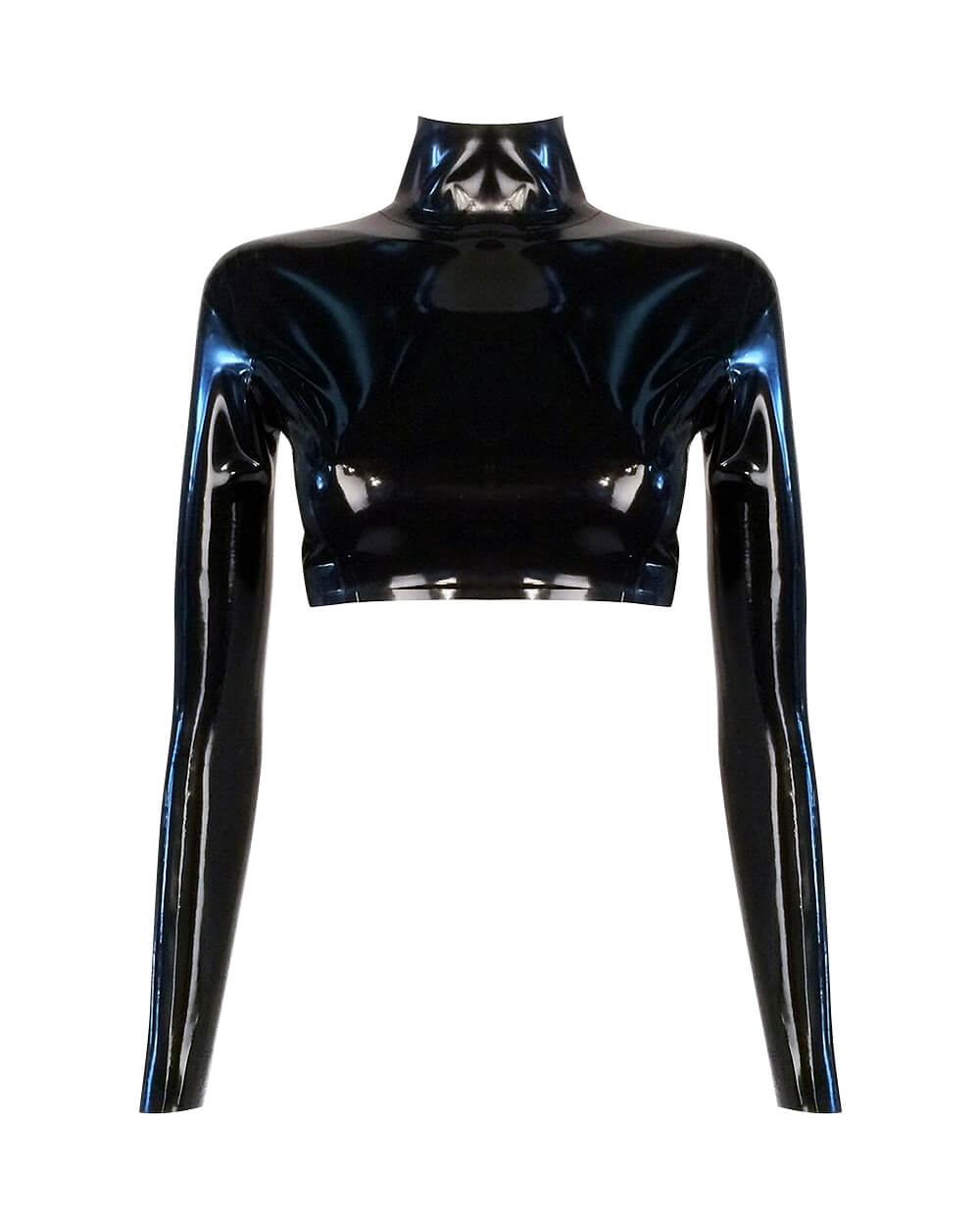 Simple Crop Top READY TO SHIP Medium / Black Custom Order - Vex Inc. | Latex Clothing