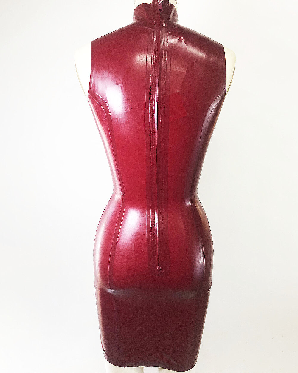 latex bodycon dress red POSTER GIRL