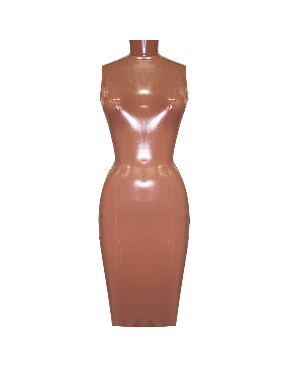 Sleeveless Latex Bodycon Dress Mock Turtleneck | Vex Clothing Sleeveless Latex Bodycon Dress Mock Turtleneck | Vex Clothing