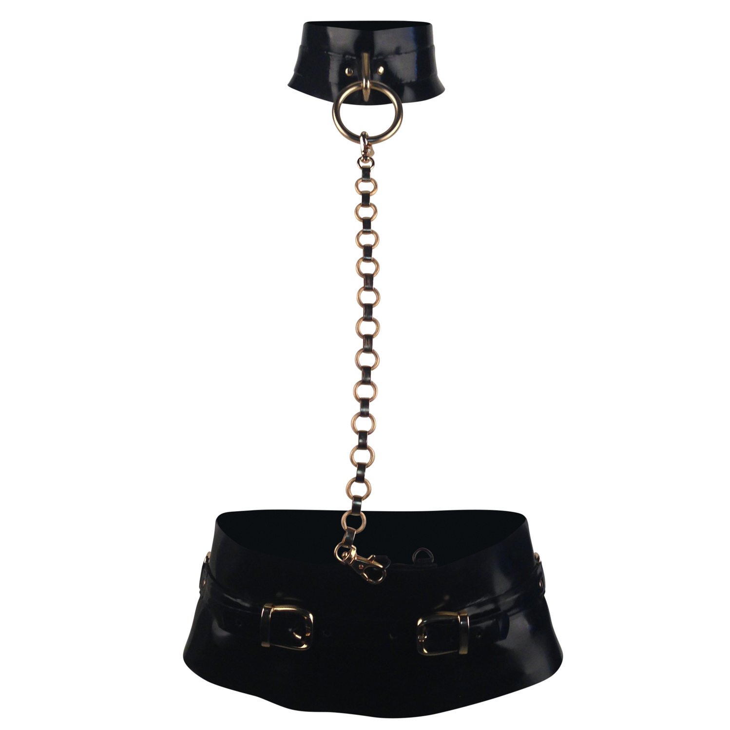 Mens Ring Collar Belt - Vex Inc. | Latex Clothing