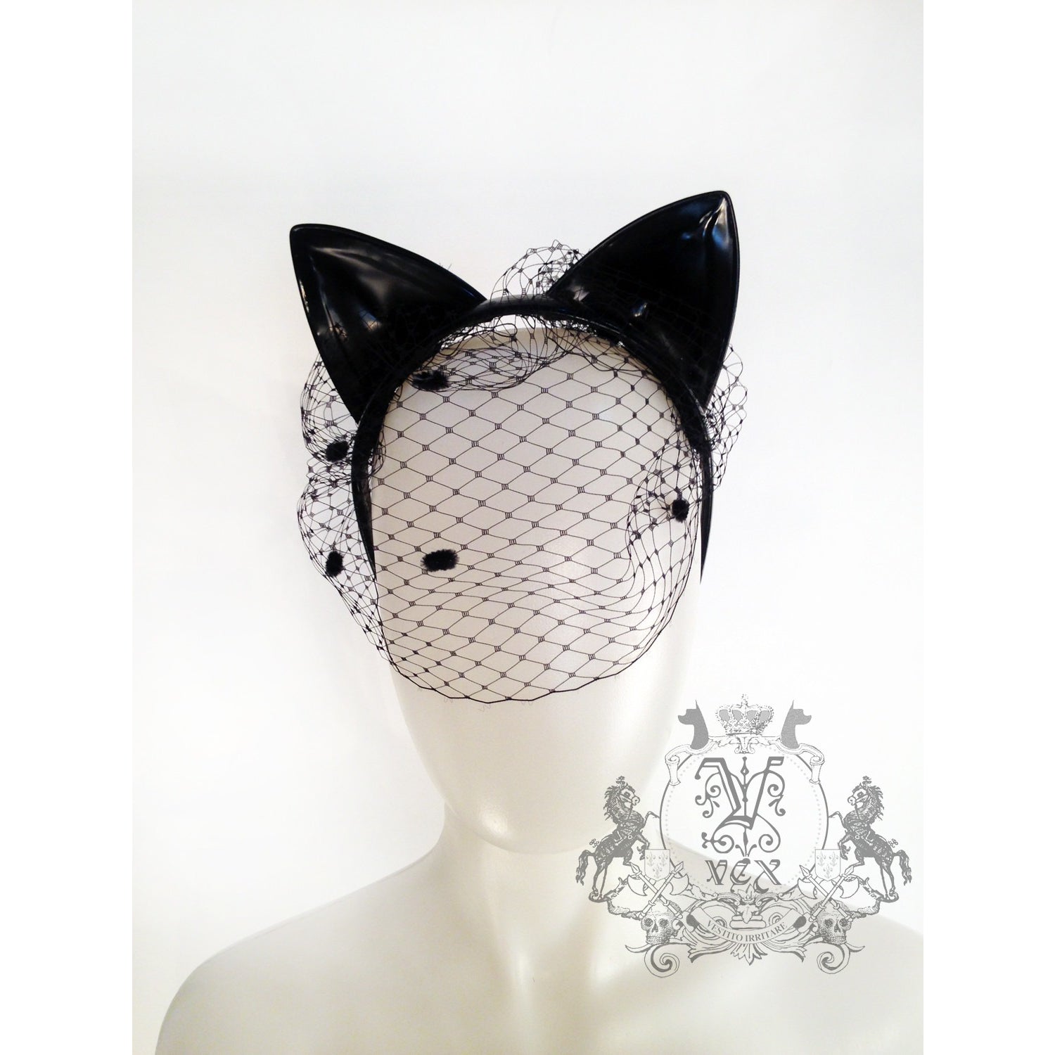 Latex Rubber Kitty Cat Ears - Vex Latex