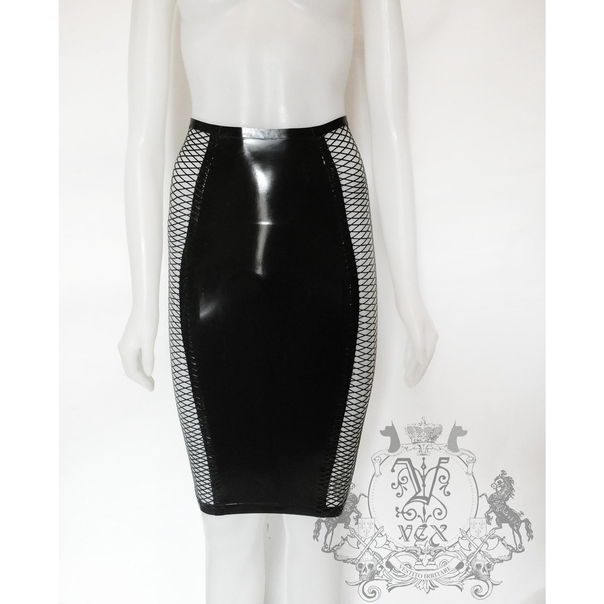 Hourglass Fishnet Skirt Womens - Vex Inc. | Latex Clothing