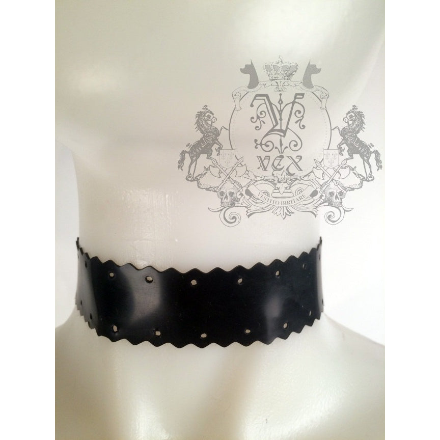 Scallop Choker Womens - Vex Inc. | Latex Clothing