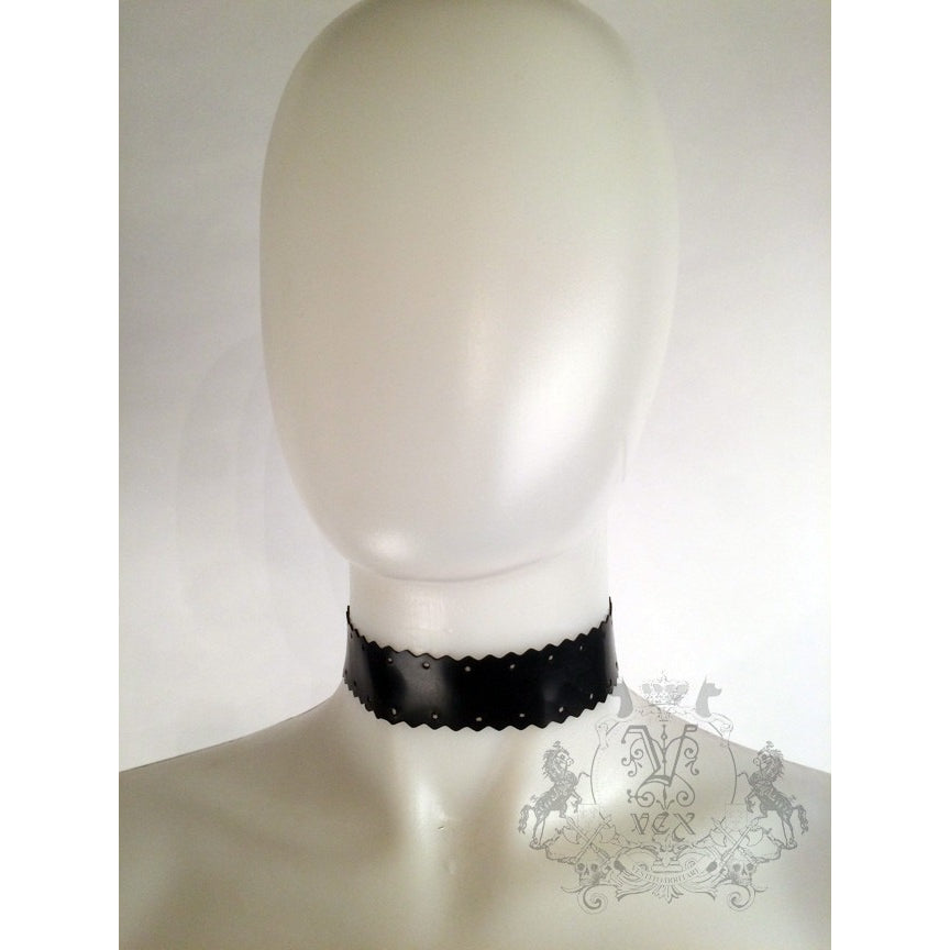 Scallop Choker Womens - Vex Inc. | Latex Clothing